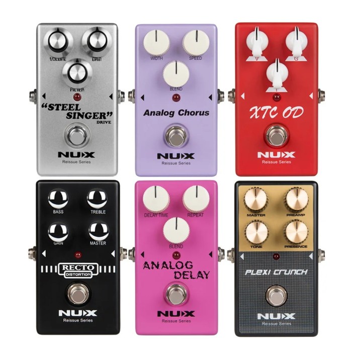 NUX Delay Chorus Overdrive Distortion Effect Guitar Pedal Processor