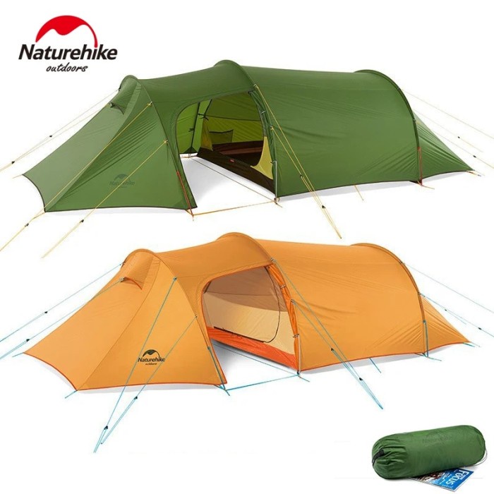 Naturehike Opalus Tunnel Tent Ultralight Camping Tent for 2-3 People