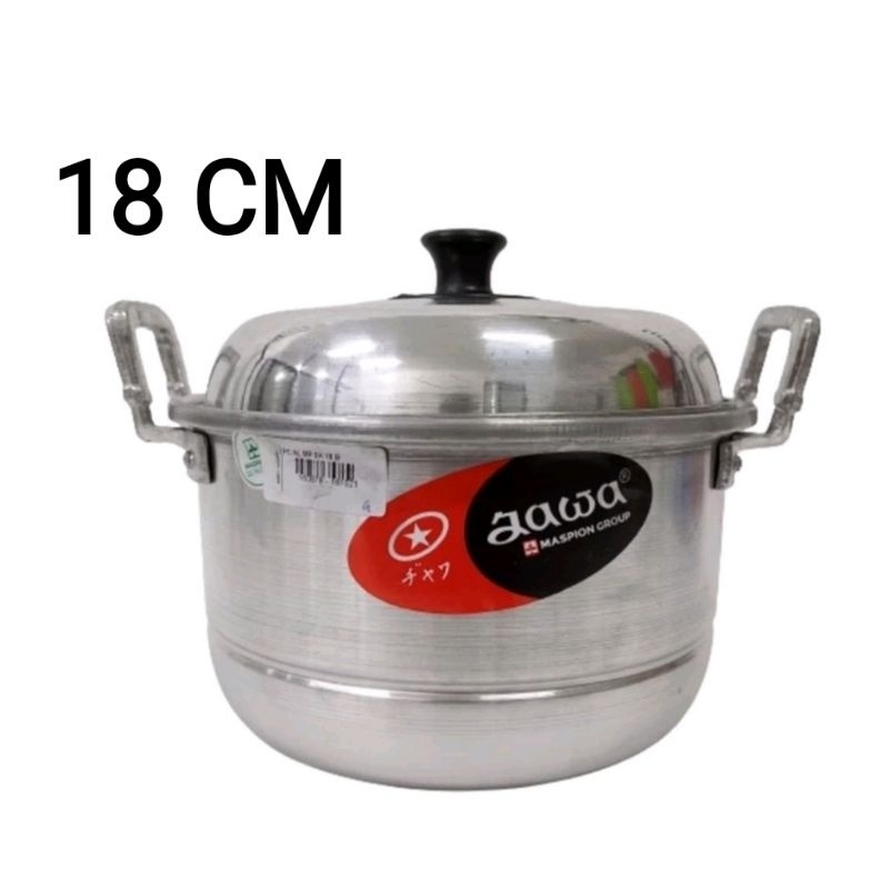 UM1 Panci kukusan 18 cm japanci dandang aluminium jawa (kecil)