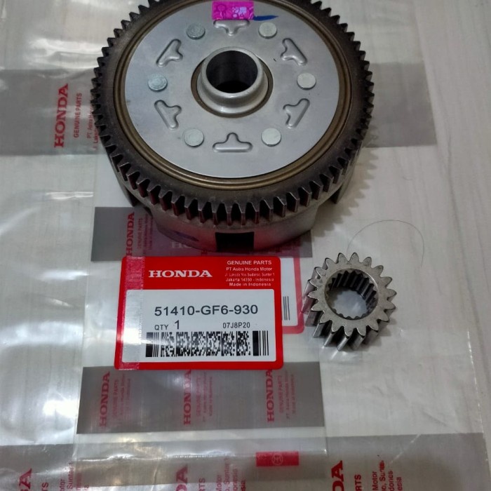 MANGKOK RUMAH KOPLING+GIGI GENDENG SKUNDER GF6 HONDA WIN 100 ORIGINAL