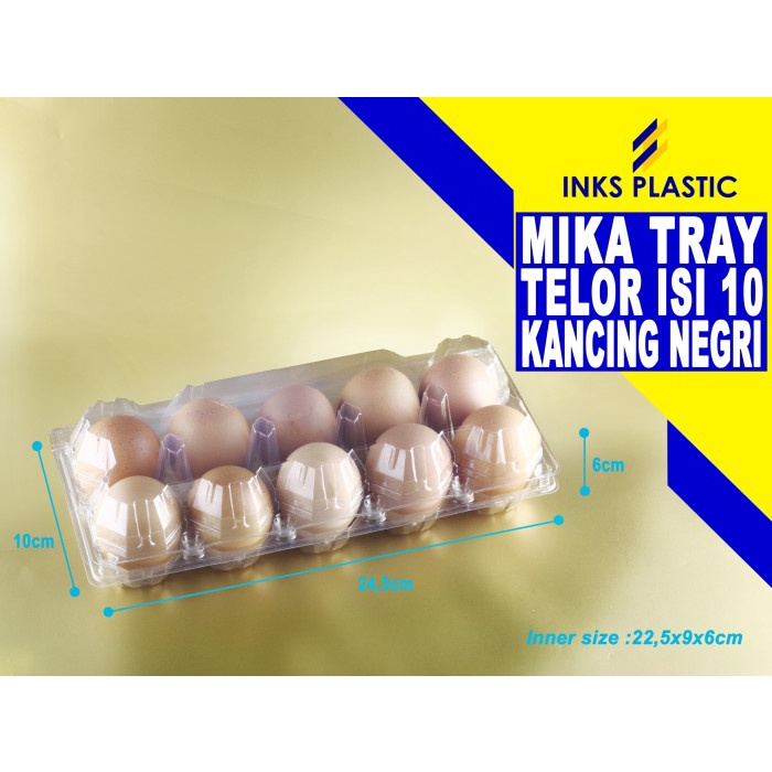 ada- mika tray telur negeri isi 10 kancing ( 50 pcs )