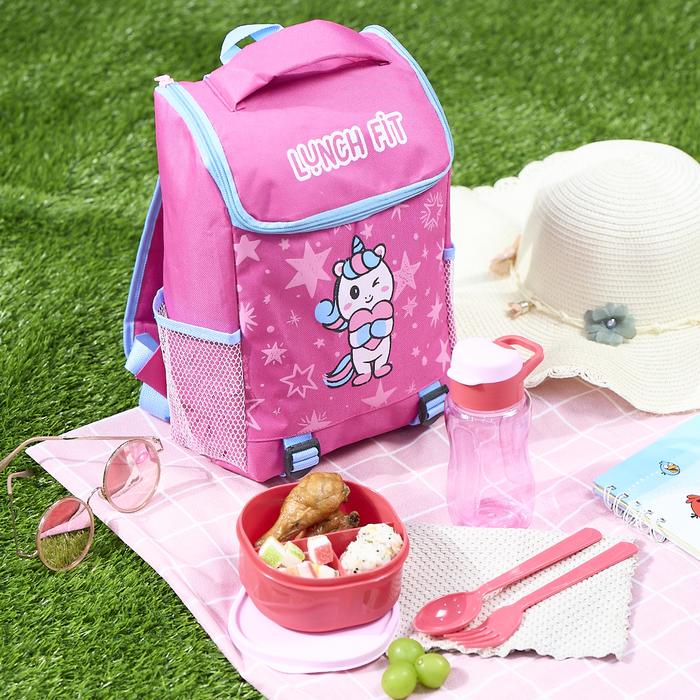 Diskon [Cod] [Bts] Moderno Tas Bekal Makan Anak Sekolah 4 In 1 Viral Dan Lucu (Back To School)