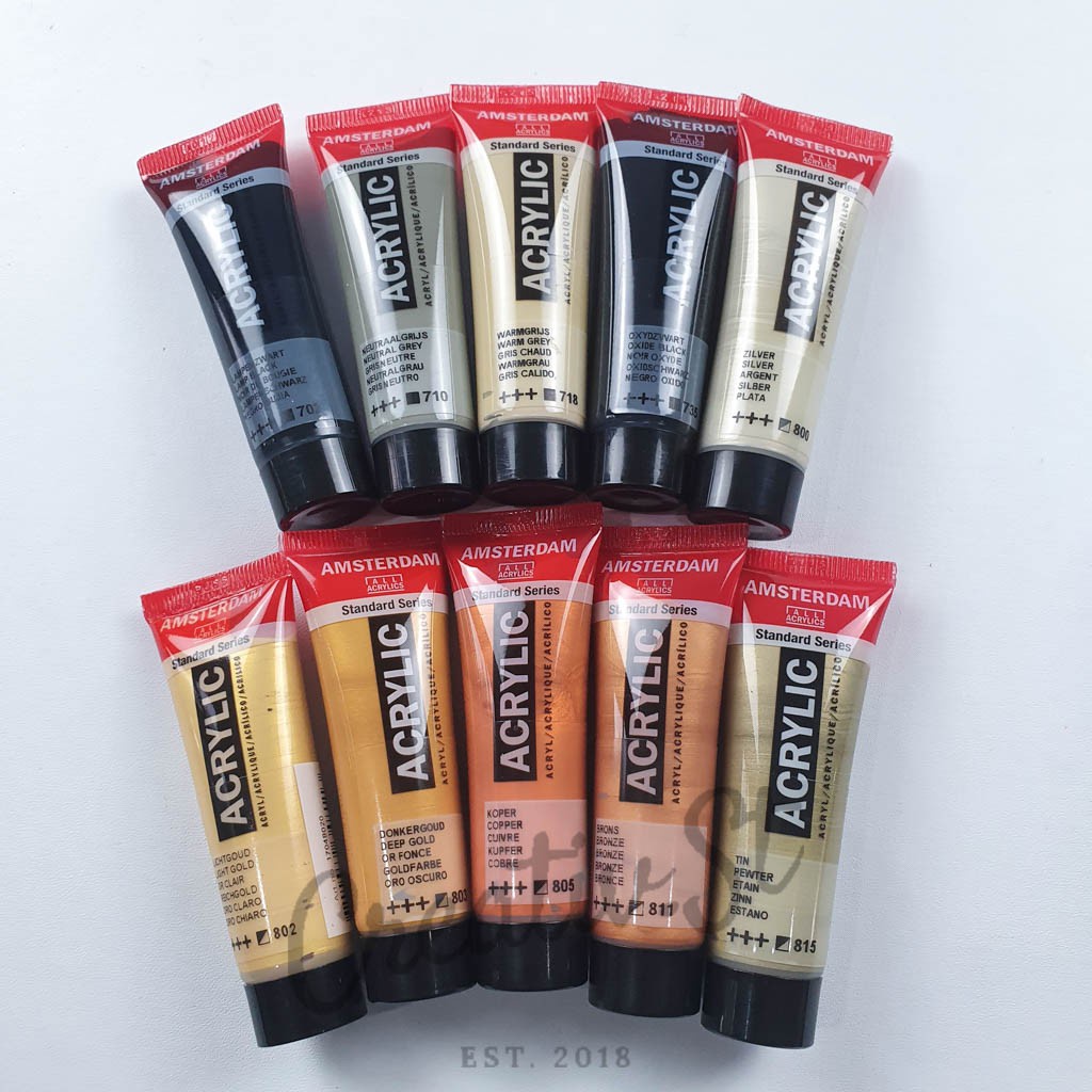 

IK! Amsterdam Cat Acrylic Paint 20 Ml Cat Akrilik Lukis 20 Ml Part 4 Satuan