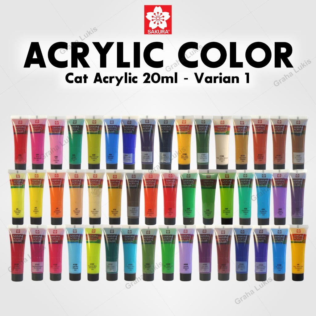 

IK! Sakura Acrylic 20ml - Satuan ( Tersedia 58 Warna) Varian 1