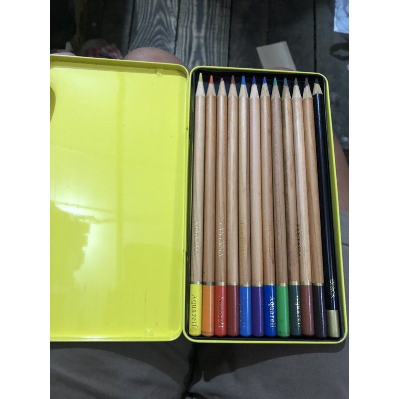 

IK! pensil warna fantasia aquareli biasa kaleng 12 warna