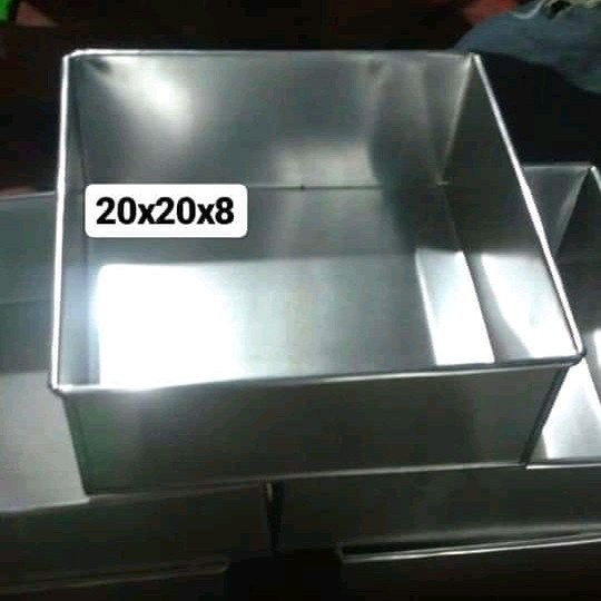 ada- cetakan kue bolu persegi kotak uk 20x20x8