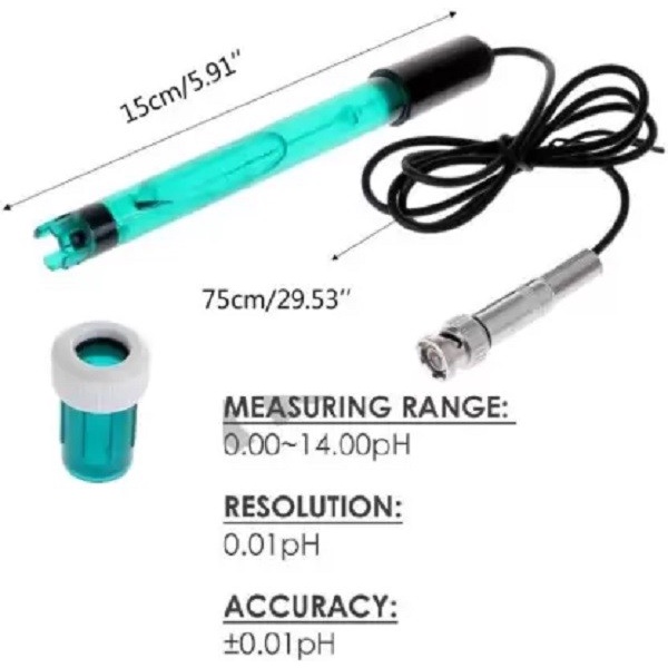 Ph Elektroda Probe Untuk Aquarium Ph Meter Sensor Ph Tester -Promo