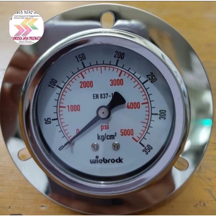 Pressure Gauge Payung Stainless 4" 3500Psi/ Pressure Gauge 4" 350Kg
