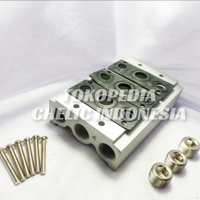 Manifold For Pneumatic Valve 5 Station Chelic Sv500-5F