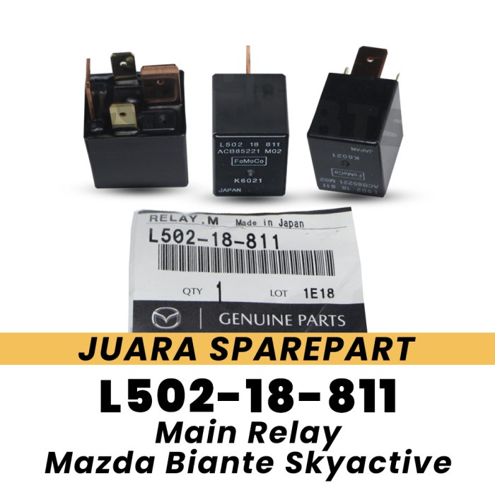 Relay Kaki 4 Mazda Biante Skyaktive L50218811 Relay Main Mazda Biante