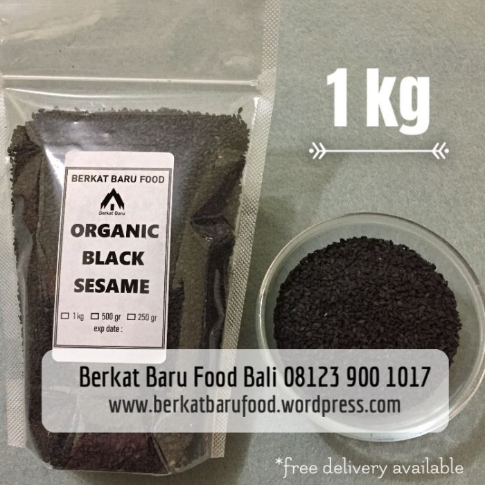 

Organic Raw Black Sesame Seed / Biji Wijen Hitam Organik 1 Kg