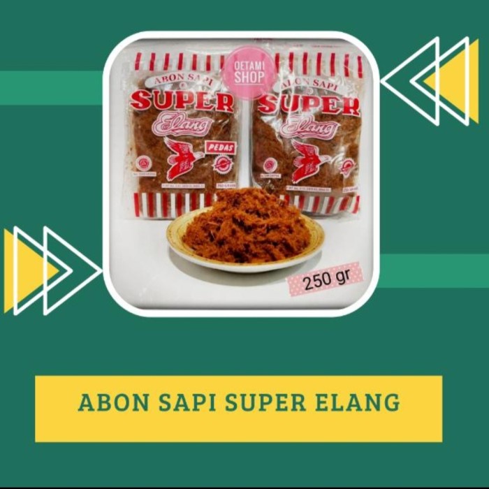 

Abon Sapi Super Elang Berat 250 gr Halal Pedas dan Manis Asli Boyolali