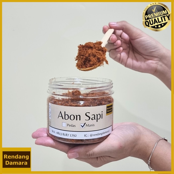 

ABON SAPI ASLI ENAK CRUNCHY MANIS DAN PEDAS HALAL BY RENDANG DAMARA