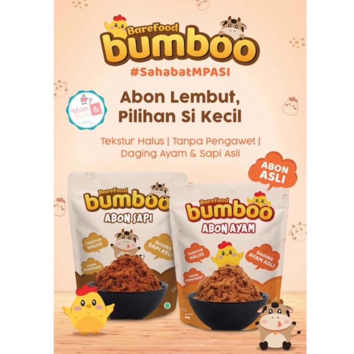 

BAREFood BUMBOO Abon Sapi & Ayam 100gr Makanan MPASI Non MSG