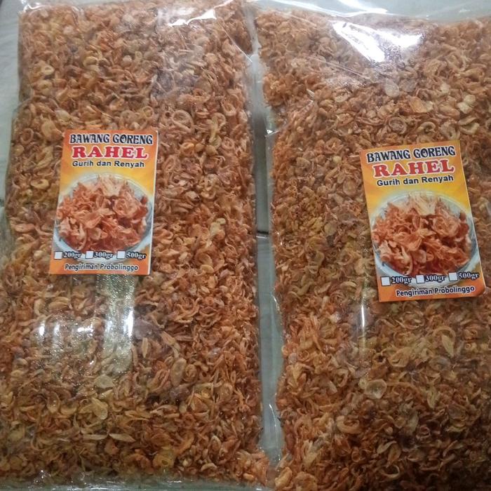 

500gr Bawang Goreng Asli Probolinggo Murni Tanpa Tepung Kemasan Pouch Rendah Minyak Sudah Di