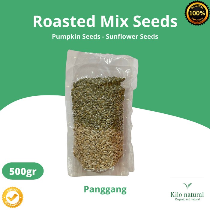 

Roasted Mix Seeds 500gr / Mix Pumpkin Sunflower Panggang 500gr