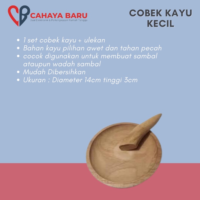 silahkan- COBEK KAYU KECIL