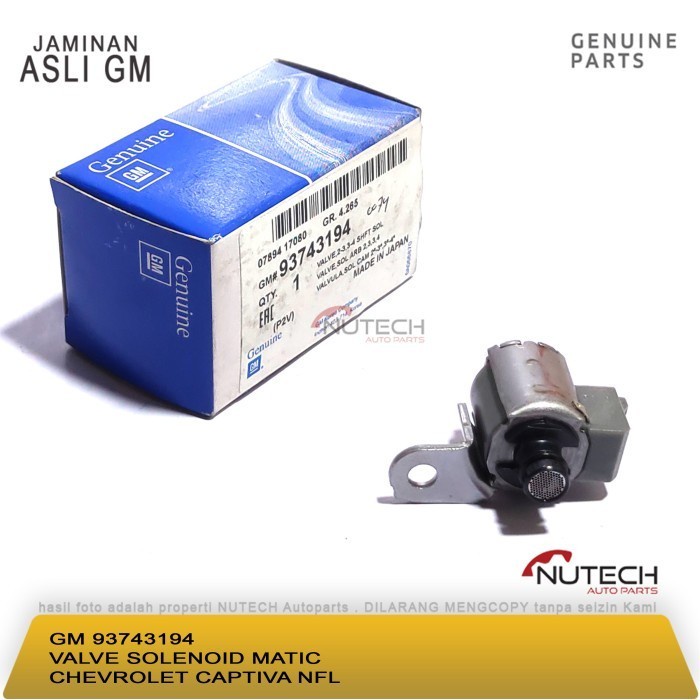 Valve Solenoid Matic Chevrolet Captiva NFL ORI GM