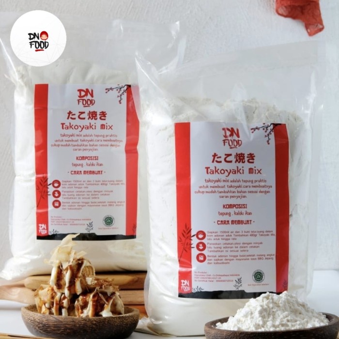 

Tepung Takoyaki dnfood 2500g HALAL MUI