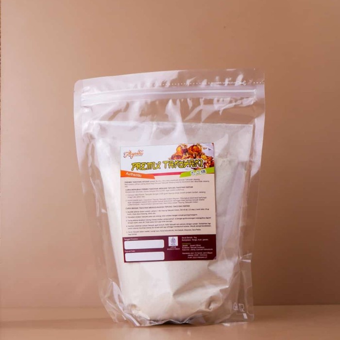 

Biang Tepung Takoyaki 1kg atau Premix Takoyaki Halal