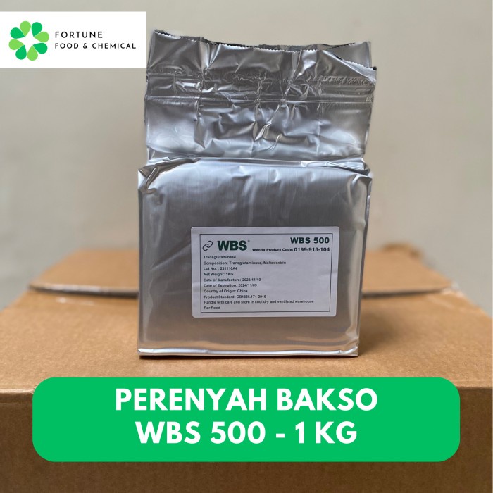 

TERLARIS! Enzim Transglutaminase WBS 500 Perenyah Kress Bakso Sosis Dimsum - 1kg