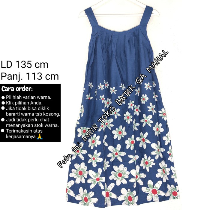 Daster Yukensi Jumbo Batik Bagus Halus Tebal Hap Terlaris