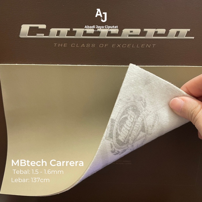 READY STOCK MBTECH CARRERA METERAN - KULIT IMITASI BAHAN JOK MOBIL MOTOR SOFA