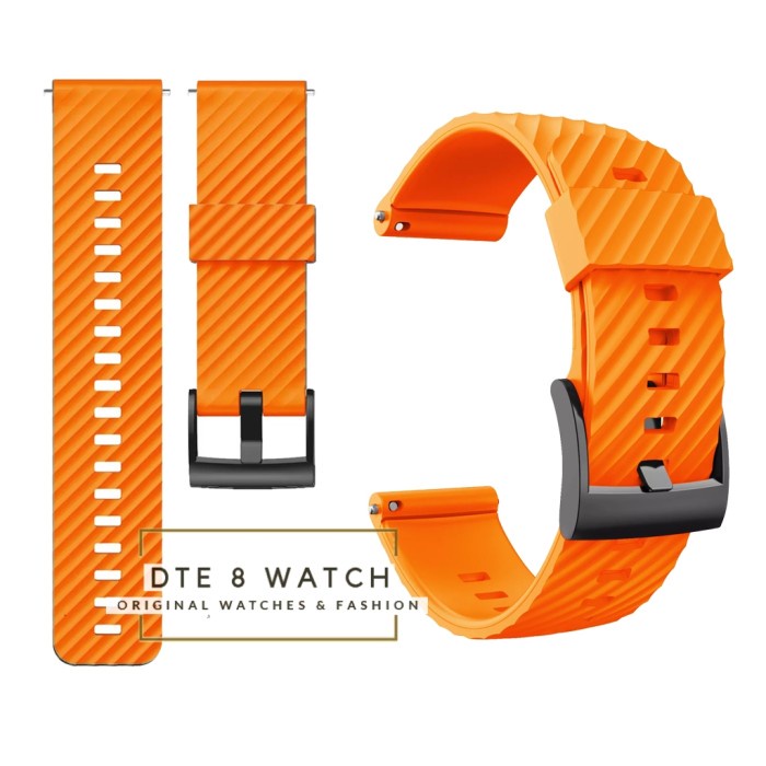 STRAP JAM TANGAN SILIKON RUBBER 24MM VT QUICK RELEASE