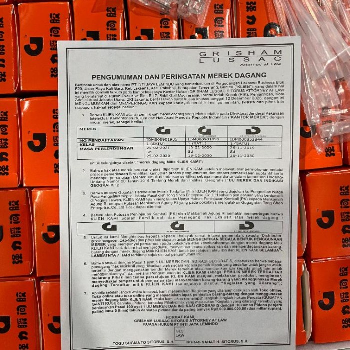 

LEM KOREA G ORIGINAL 1 DUS (50PCS) / LEM G SUPER REKAT ORIGINAL