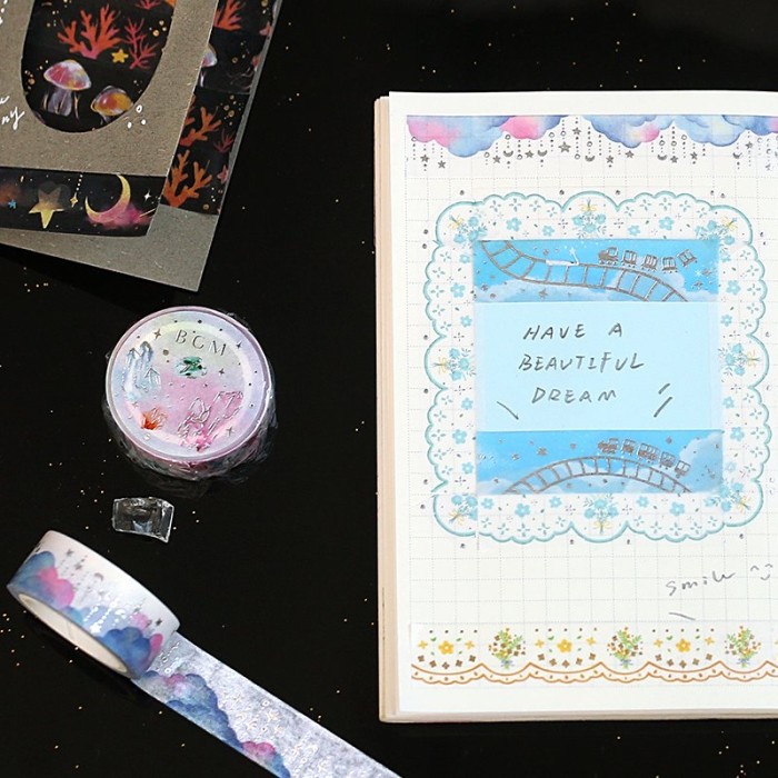 

WASHI TAPE BGM CELESTE FLOWER LACE