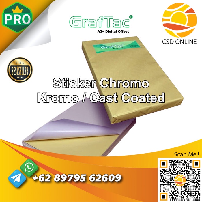 

GRAFTAC STIKER KROMO BONTAK STICKER CAST COATED A3+ ECER