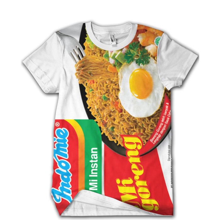 Gentz -KAOS INDOMIE MIE INSTAN 3D FULLPRINT MOTIF INDOMIE GORENG