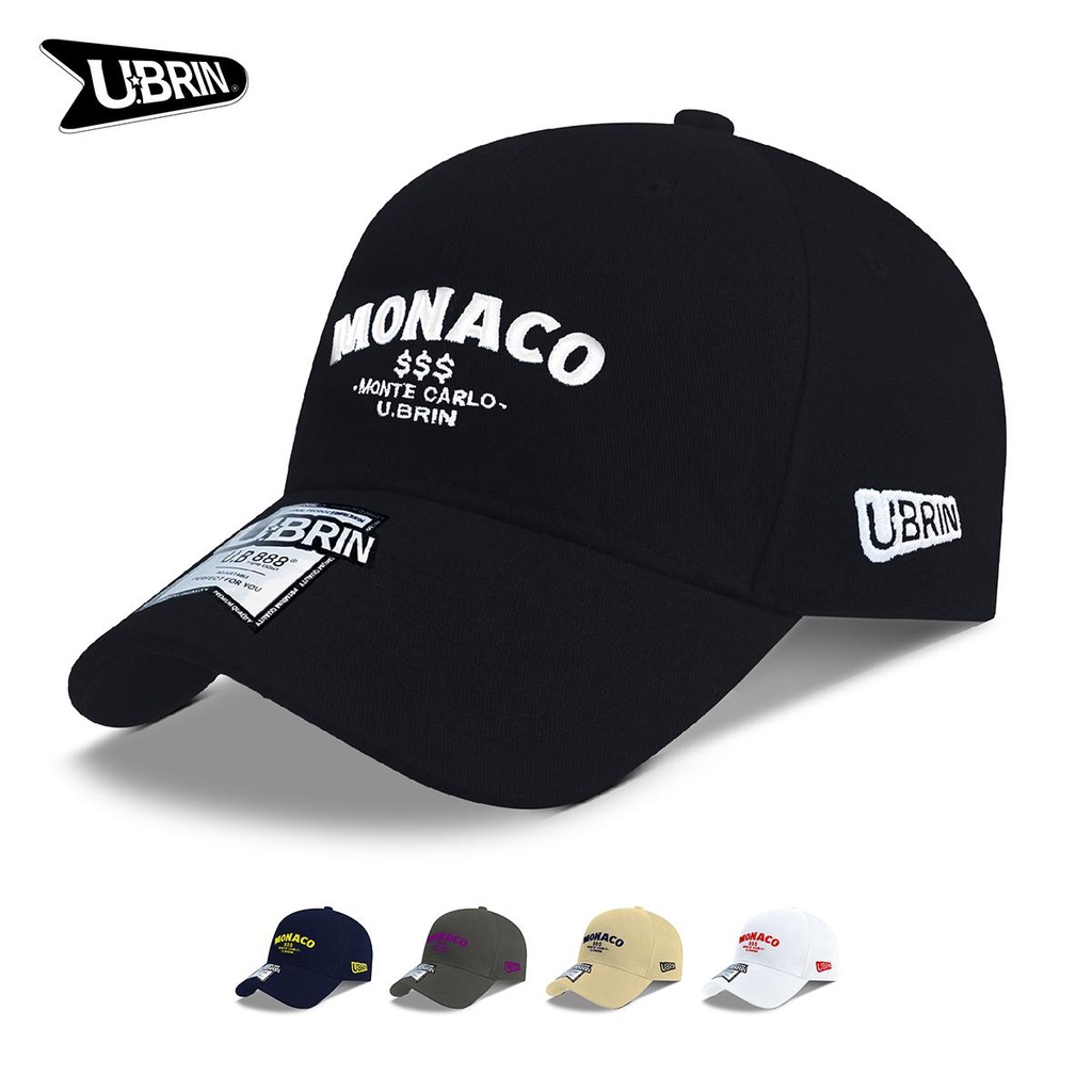 U.BRIN MONACO Topi Baseball UB8024 Original Retro Style Hat Cap Fashion Dewasa Pria Wanita
