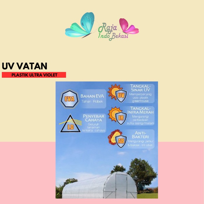 New Raja Indo Plastik Uv Vatan Asli Ori Vatan Turkey Eceran Per Meter Pjg Lebar 6 M Original