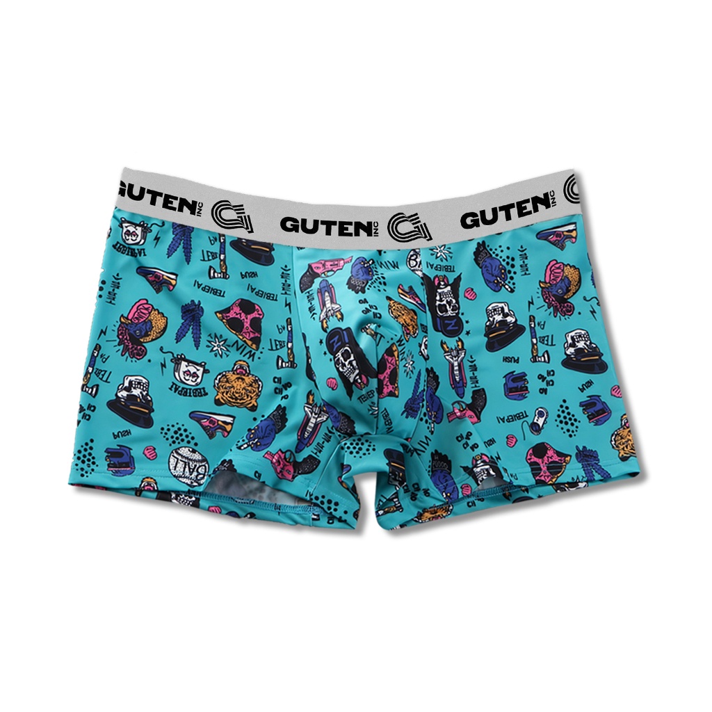 Guten Inc - Celana Underwear Boxer Alan Blue