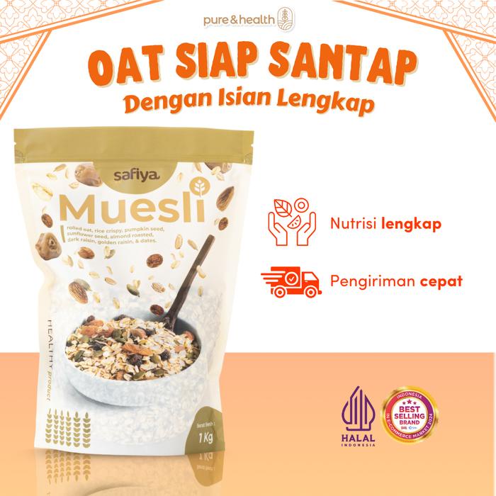 

Muesli Safiya 1 Kg Sereal Oat dengan Buah Kering dan Biji-BIjian