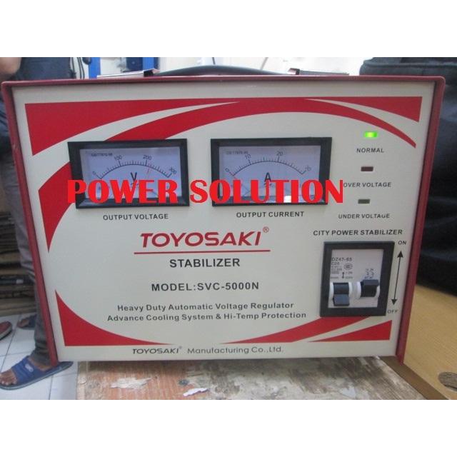Ready [ GO-SEND ] STABILIZER LISTRIK TOYOSAKI SVC5000N / 5000VA