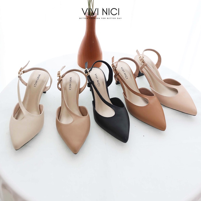 VIVI NICI - Lucia Sepatu Sandal Mules Hak 5 cm