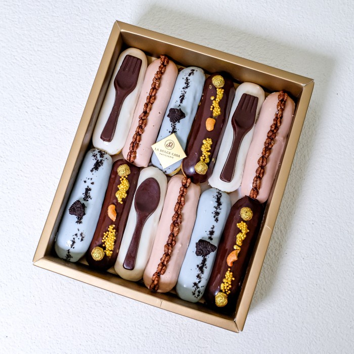 

Eclairs box - kue choux box mix rasa flavours