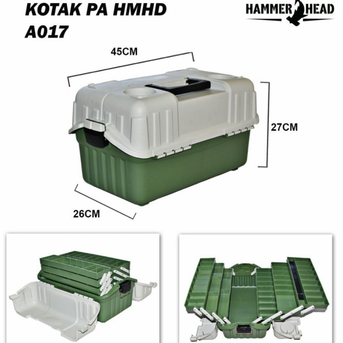 Product Laris Kotak Kail Hammerhead Jumbo Besar Box Meho Type 017