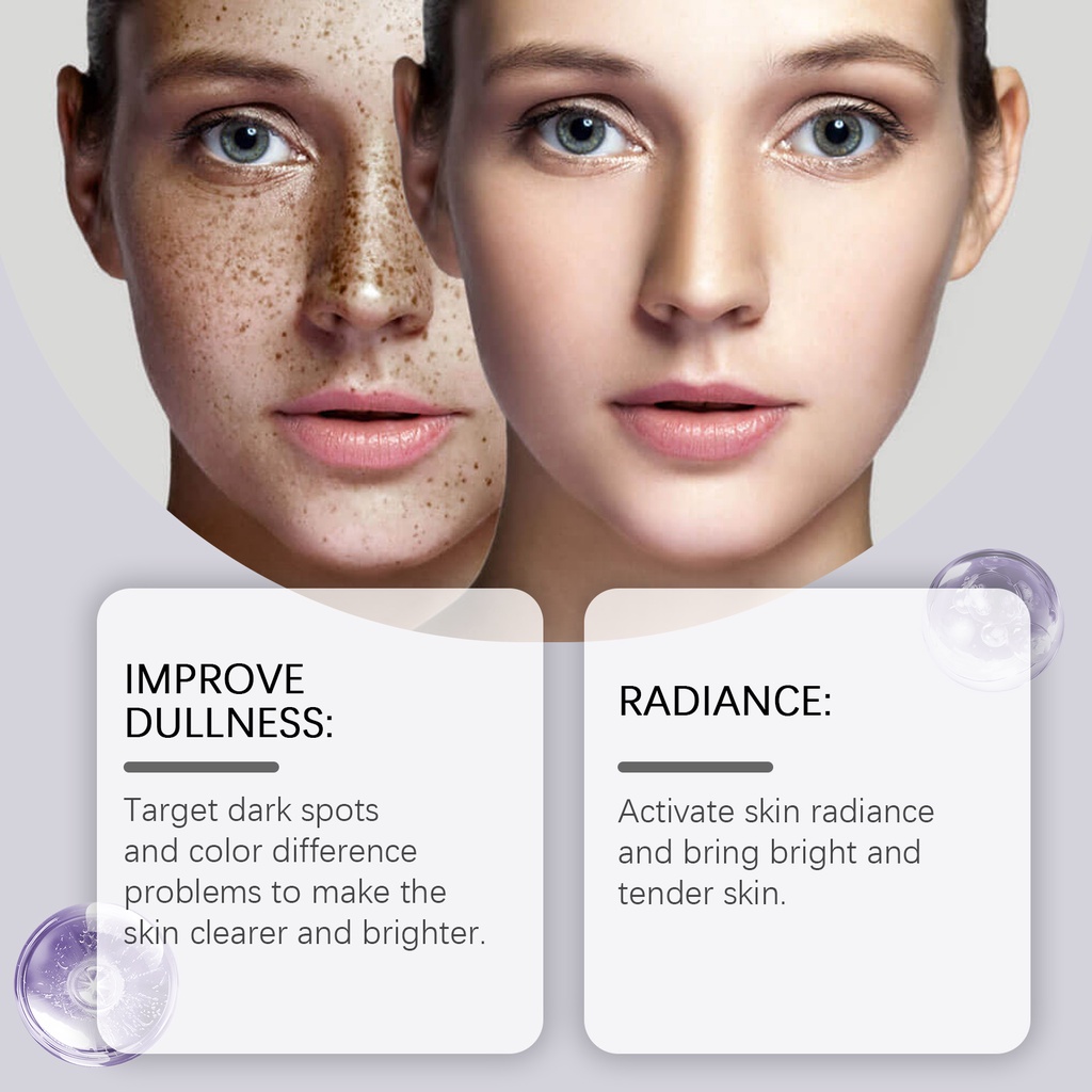 IMPORT DOUBLE GLUTATHIONE SERUM LIGHTENS DARK SPOTS EVEN SKIN TONE SKIN RADIANT MOISTURIZING