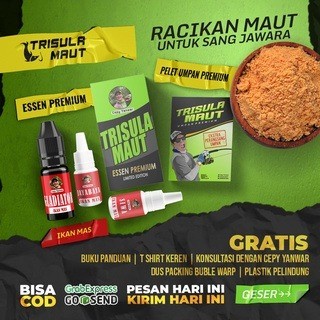 Ready PAKET ESSEN TRISULA MAUT DAN PELET UMPAN MANCING MAS NILA BAWAL LAUT