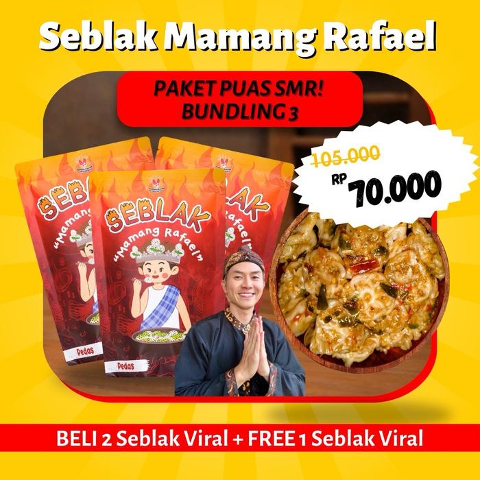 

Lalaa_Store SMR Paket Puas - ( Beli 2 + Free 1 ) Bundling 3 Seblak Mamang Rafael