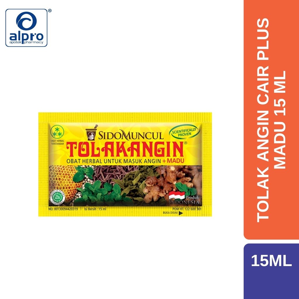 

Tolak Angin Cair Plus Madu 15 Ml