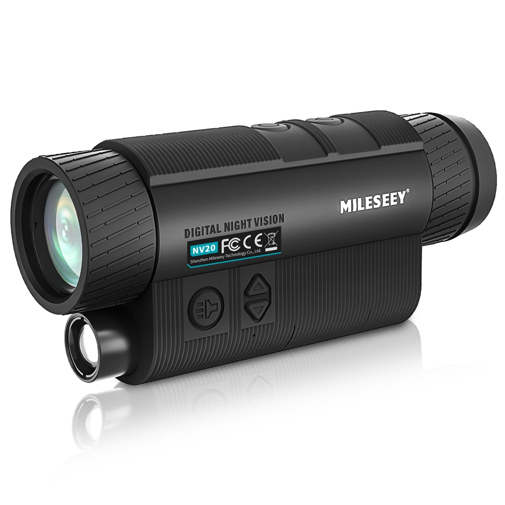 MILESEEY Monocular Infrared Night Vision Scope NV20,5x Optics 8x Electronic 1.54 Inch IPS ,For