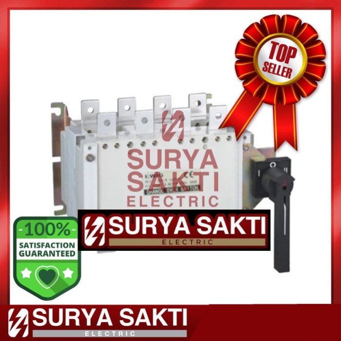 Limited Cos/Change Over Switch/Ohm Saklar Ewig 4P 500A (I-0-Ii).