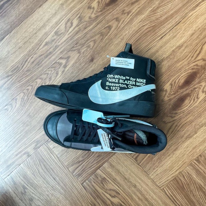 New Off White Nike Blazer Black Grim Reaper (Not Jordan Yeezy Nmd) - 100% Authentic Original