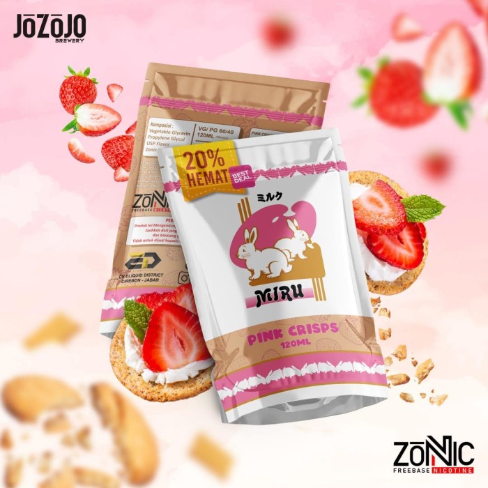 MIRU PINK CRISPS 60ML 3MG 6MG BY JOZOJO
