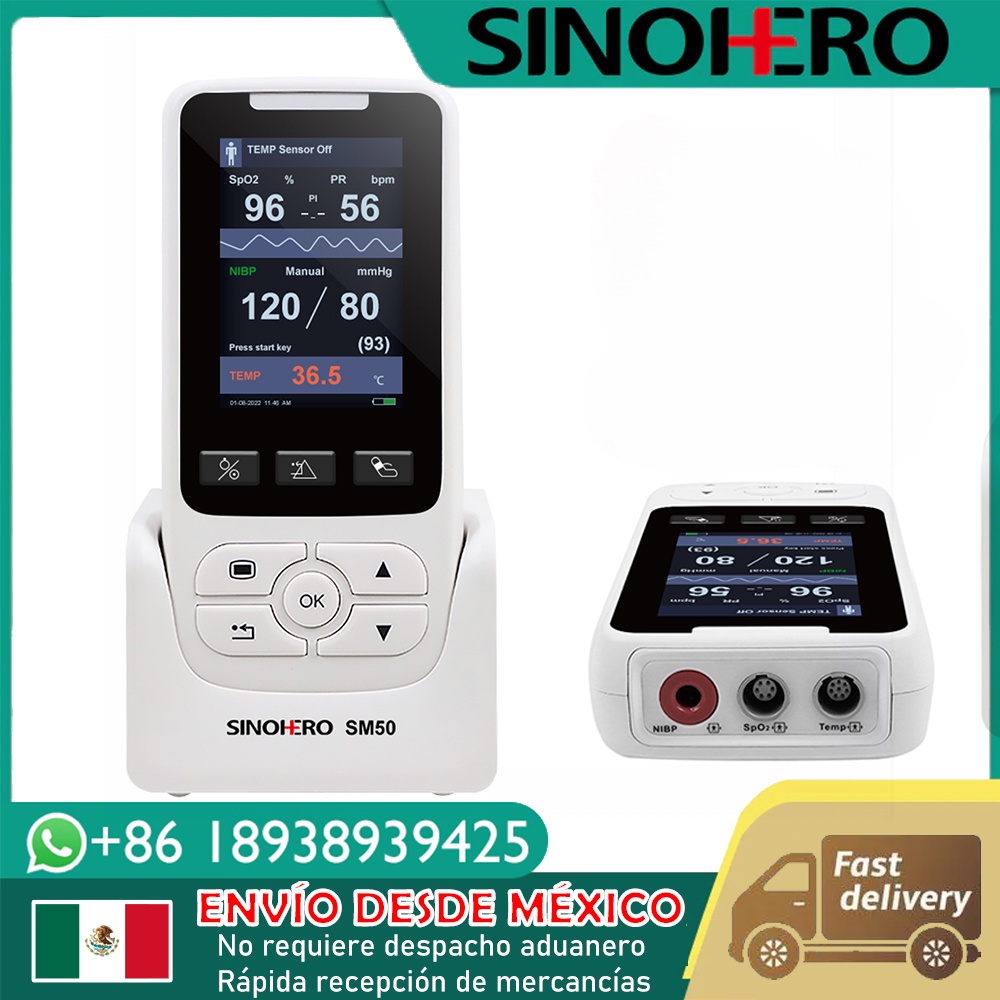 NEW Mexico Warehouse Handheld Vital Signs Monitor Hospital Clinical Portable Rate Patient Monitor SP