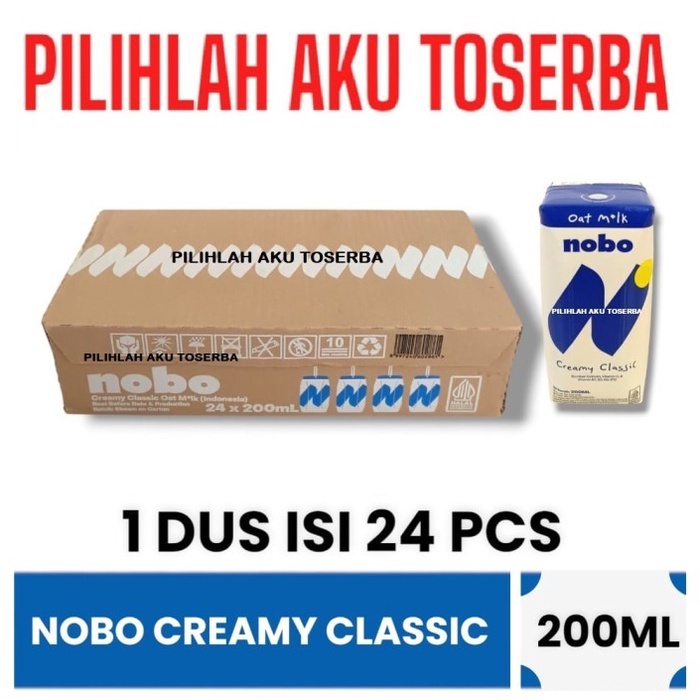 

Susu NOBO Creamy Classic Oat MIlk kemasan 200 ml - ( HARGA 1 DUS )
